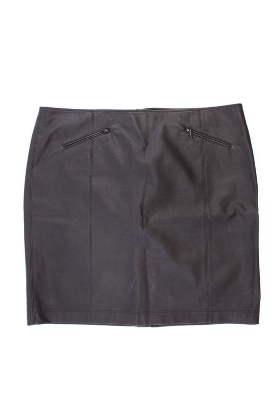 C&A Kunstleder Rock  Gr. 50 schwarz aus Polyurethan