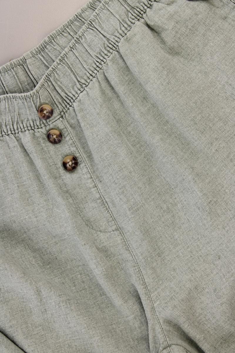 Gina Benotti Leinenhose Gr. 42 grün