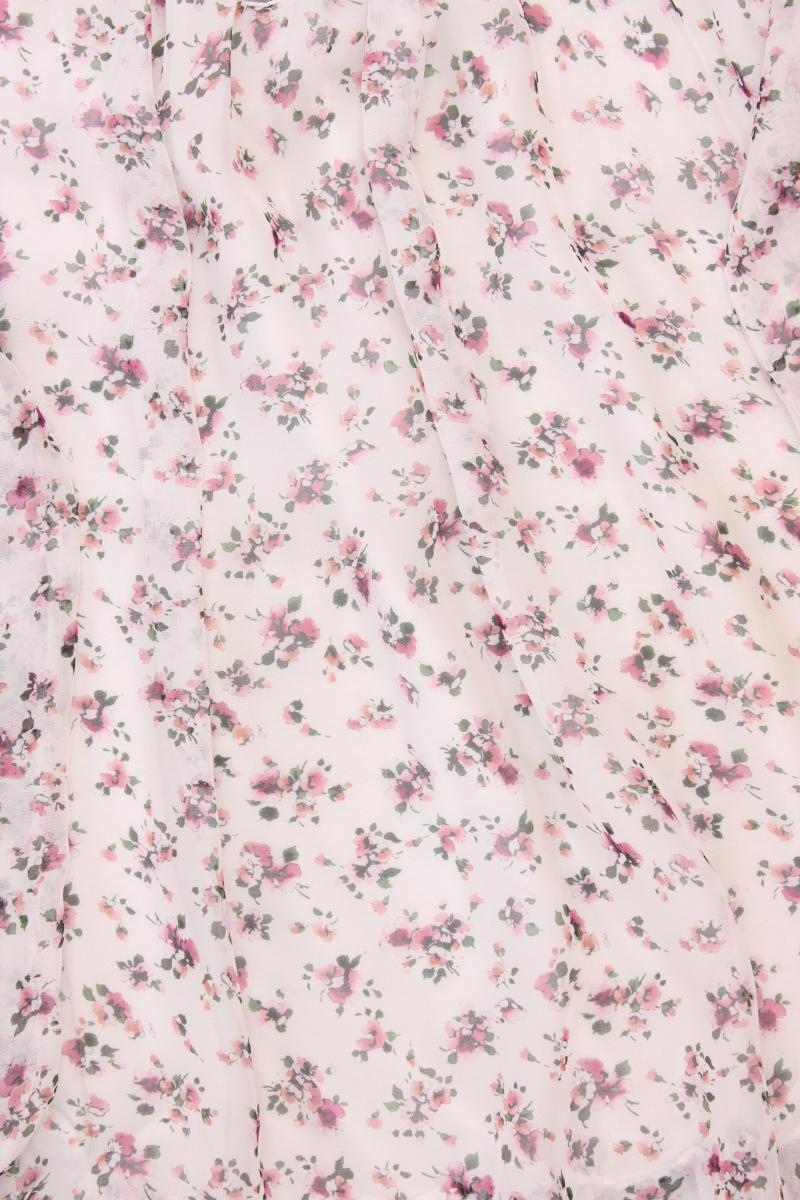 Made in Italy Bluse mit Blumenmuster Gr. M Langarm mit Carmen-Ausschnitt rosa