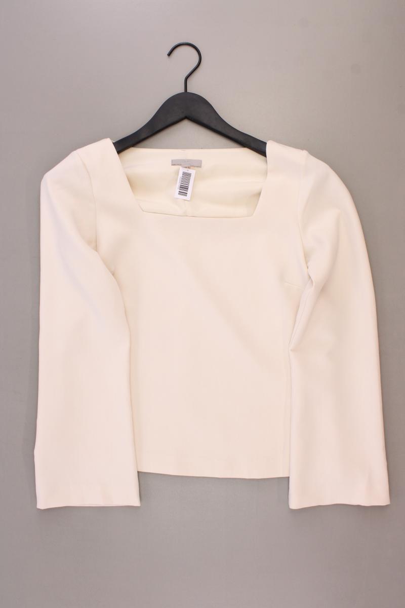 H&M Langarmbluse Gr. XS creme aus Polyester