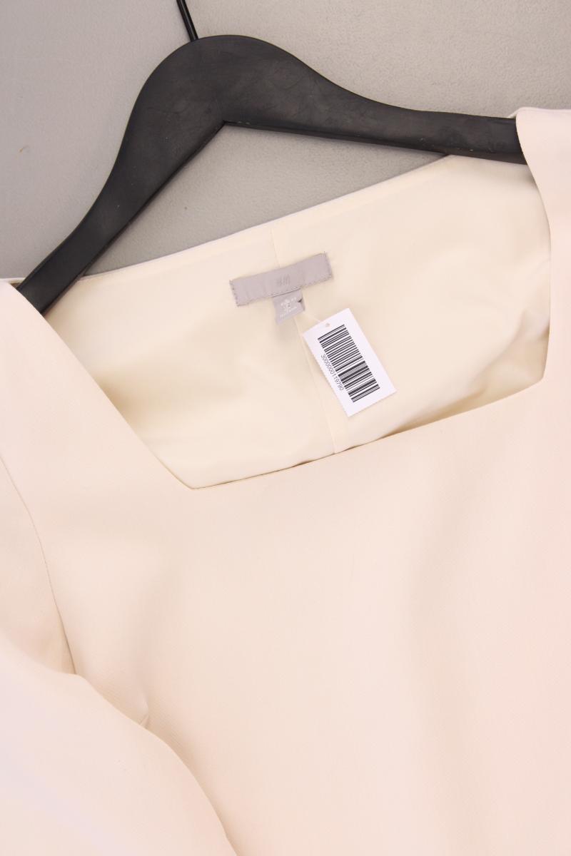 H&M Langarmbluse Gr. XS creme aus Polyester