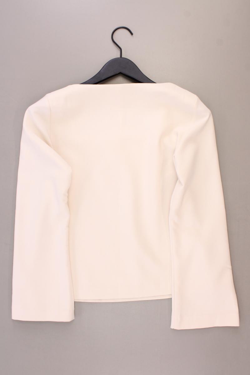 H&M Langarmbluse Gr. XS creme aus Polyester