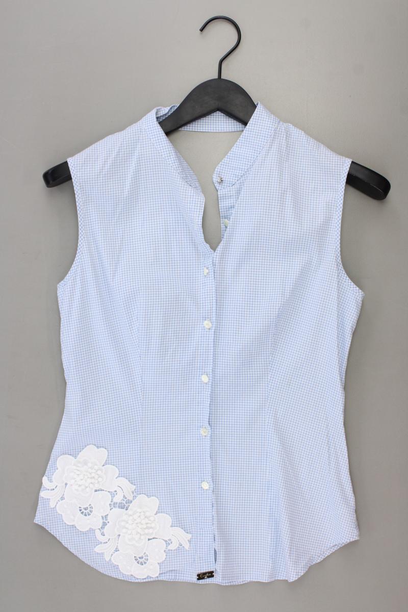 Karobluse Gr. IT 44 (M) kariert Ärmellos blau