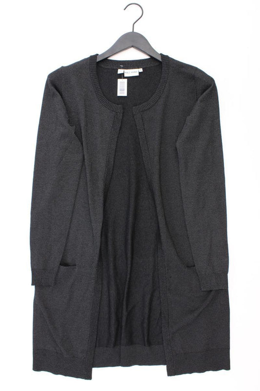 Pulz Jeans Cardigan mit Glitzer Gr. M Langarm schwarz aus Viskose