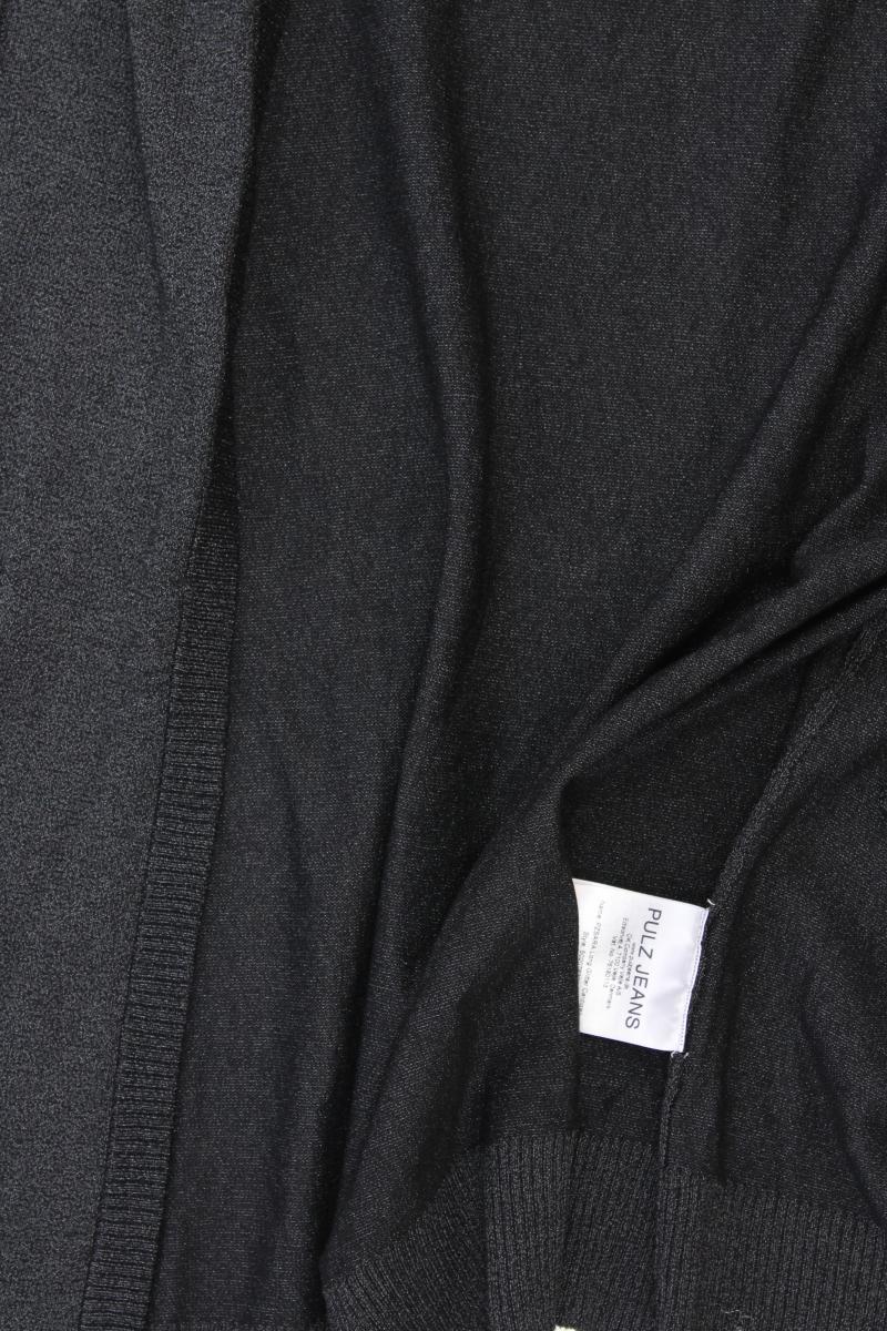 Pulz Jeans Cardigan mit Glitzer Gr. M Langarm schwarz aus Viskose