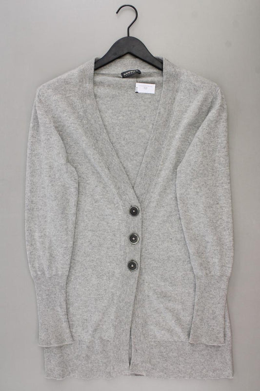 Repeat Cardigan aus Kaschmir Gr. 42 Langarm grau