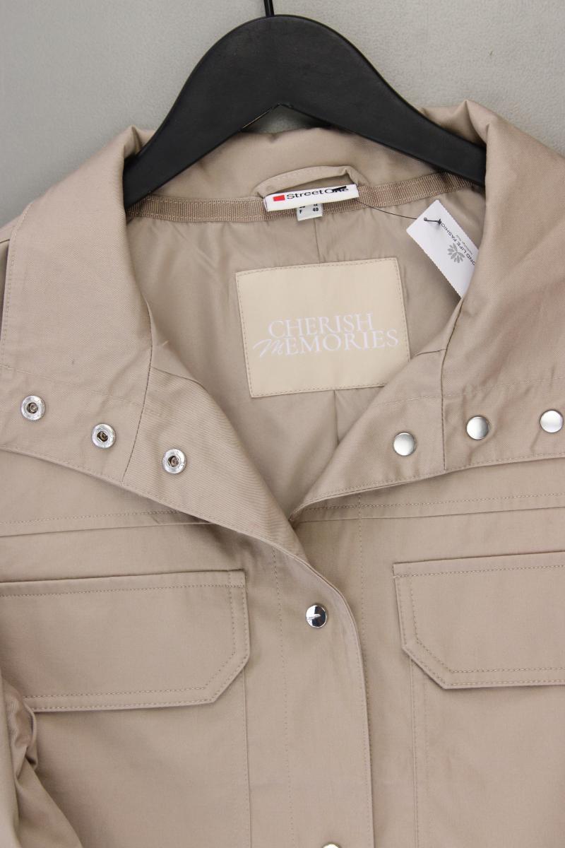 Street One Übergangsjacke Gr. 38 neuwertig braun aus Baumwolle