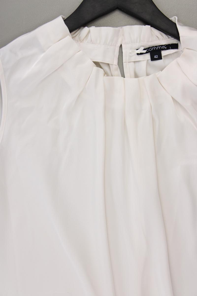 comma, Ärmellose Bluse Gr. 42 creme