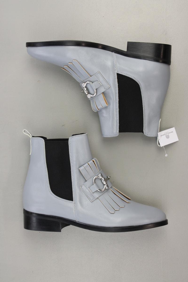 KMB Stiefeletten Gr. 37 neuwertig grau aus Leder