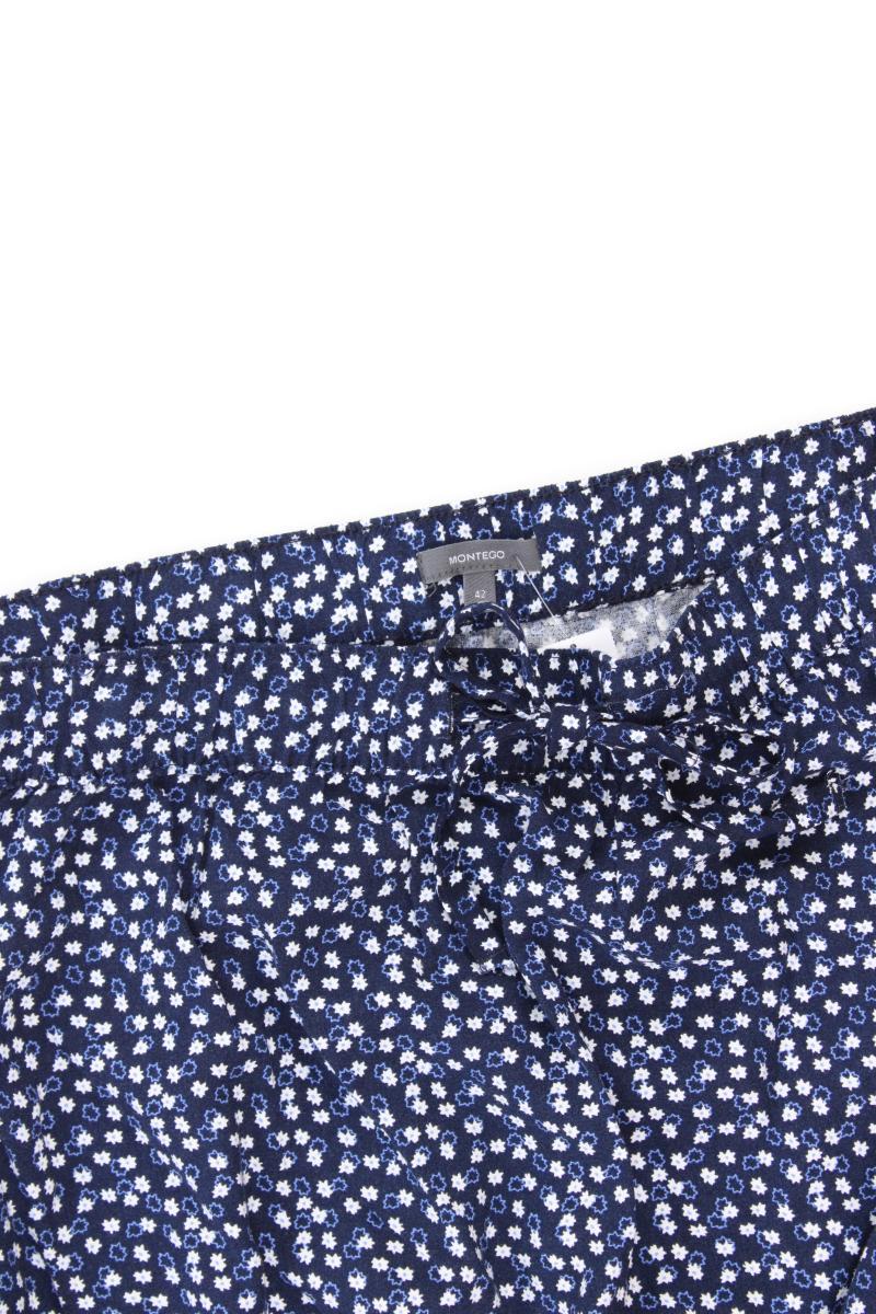 Montego Maxirock Gr. 42 mit Blumenmuster blau