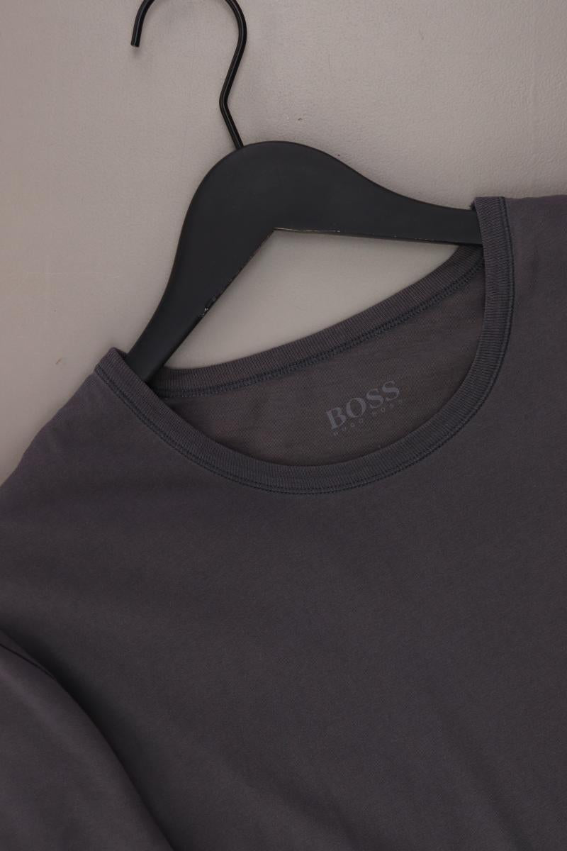 BOSS by Hugo Boss T-Shirt für Herren Gr. L Kurzarm grau aus Baumwolle