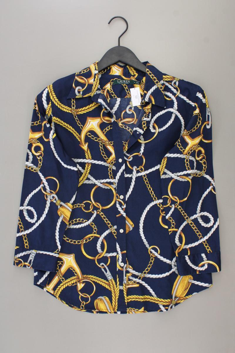 LAUREN Ralph Lauren Classic Bluse Gr. M 3/4 Ärmel blau aus Baumwolle
