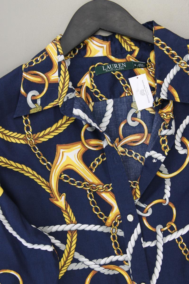 LAUREN Ralph Lauren Classic Bluse Gr. M 3/4 Ärmel blau aus Baumwolle