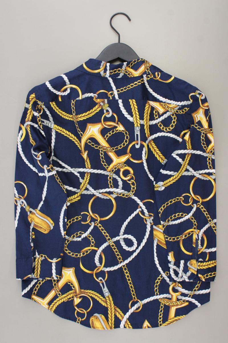 LAUREN Ralph Lauren Classic Bluse Gr. M 3/4 Ärmel blau aus Baumwolle