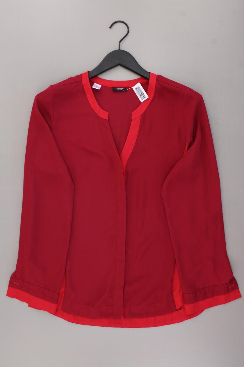 Walbusch Langarmbluse Gr. 40 rot aus Polyester