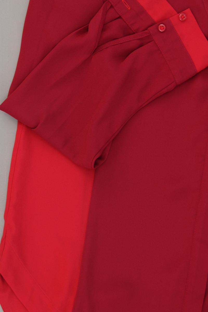 Walbusch Langarmbluse Gr. 40 rot aus Polyester