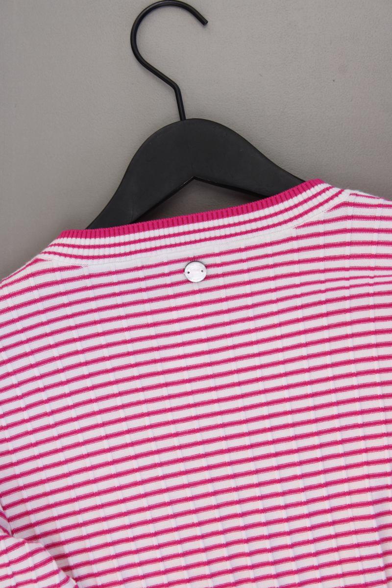 Laura Biagiotti Feinstrickpullover Gr. 42 gestreift neuwertig pink aus Viskose