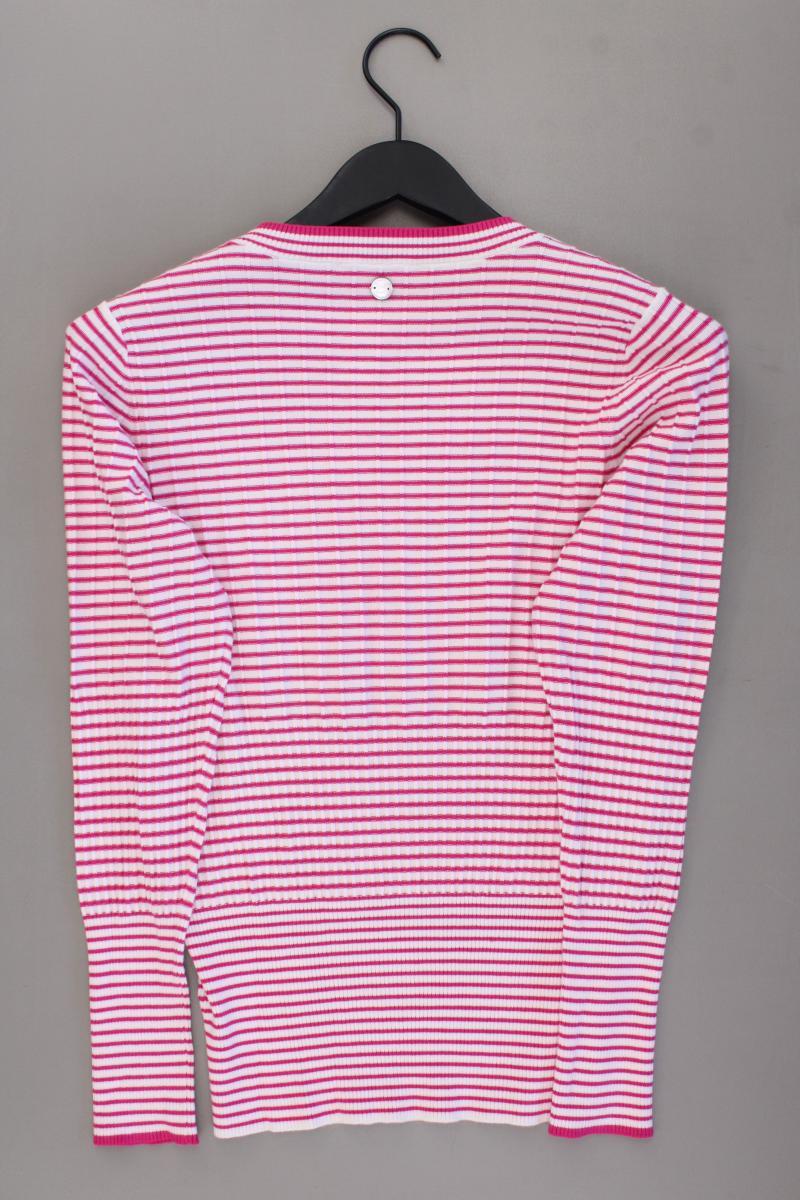 Laura Biagiotti Feinstrickpullover Gr. 42 gestreift neuwertig pink aus Viskose