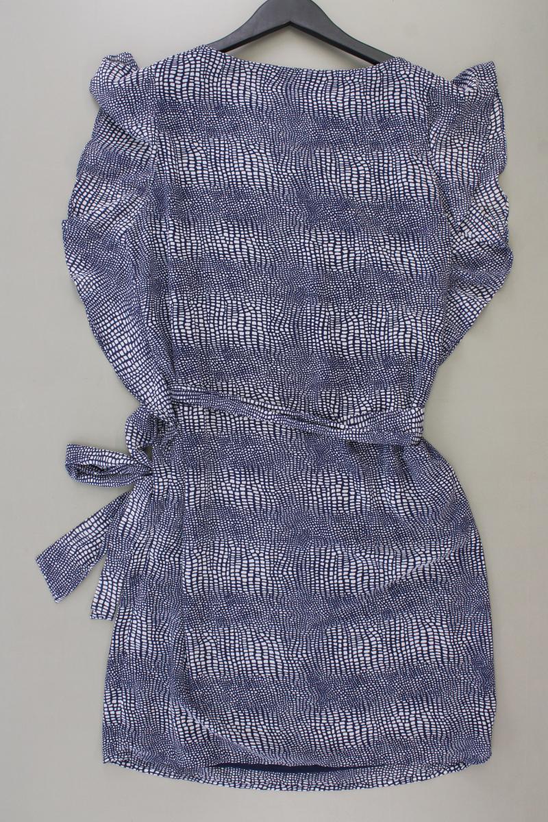 Michael Kors Chiffonkleid Gr. M mit Gürtel Kurzarm blau
