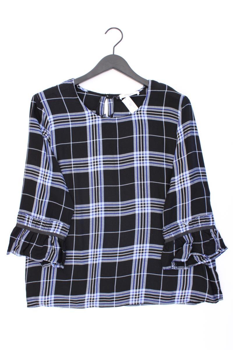 Gerry Weber Karobluse Gr. 48 kariert 3/4 Ärmel schwarz