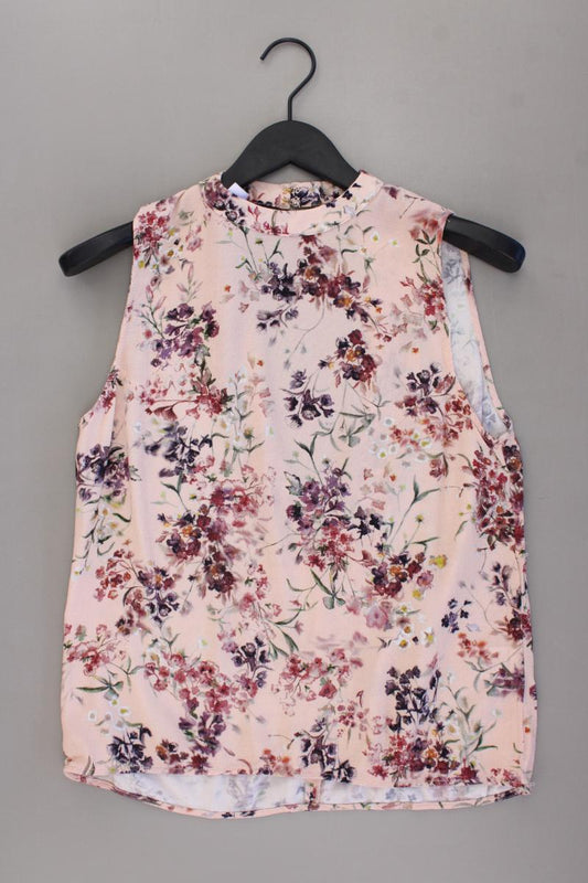 Kauf dich glücklich Ärmellose Bluse Gr. L mit Blumenmuster rosa aus Viskose