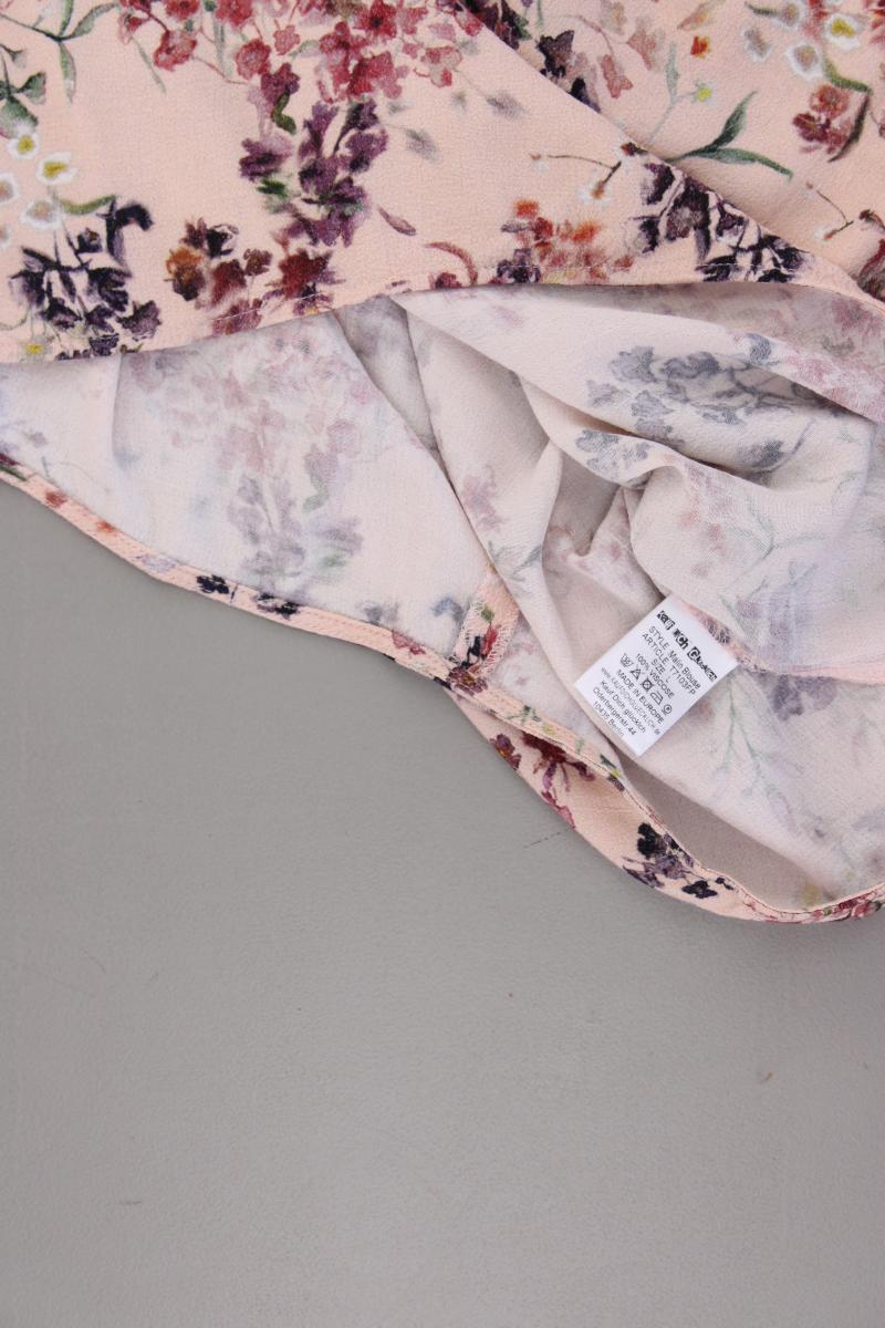 Kauf dich glücklich Ärmellose Bluse Gr. L mit Blumenmuster rosa aus Viskose