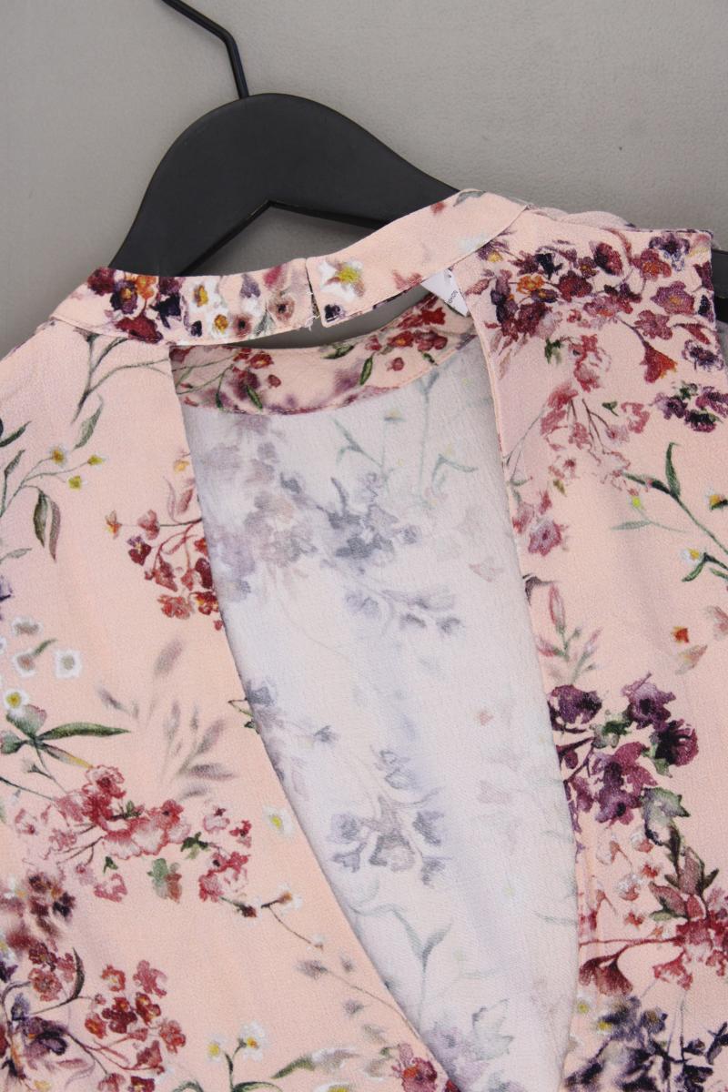 Kauf dich glücklich Ärmellose Bluse Gr. L mit Blumenmuster rosa aus Viskose