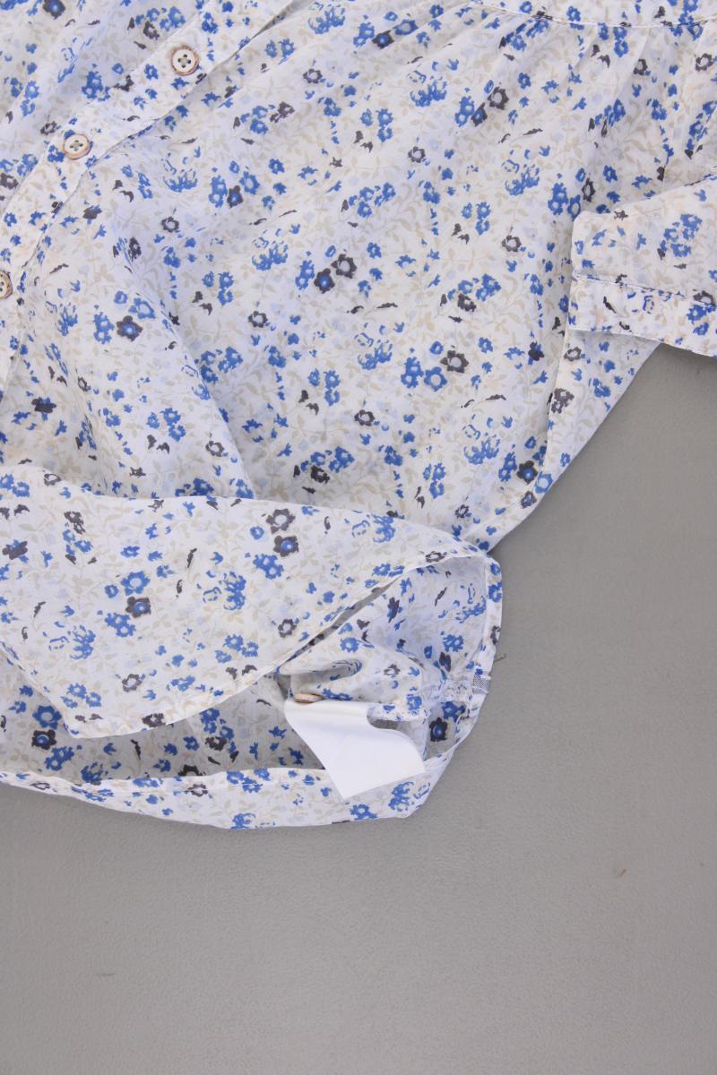 Marc O'Polo Kurzarmbluse Gr. 34 mit Blumenmuster blau