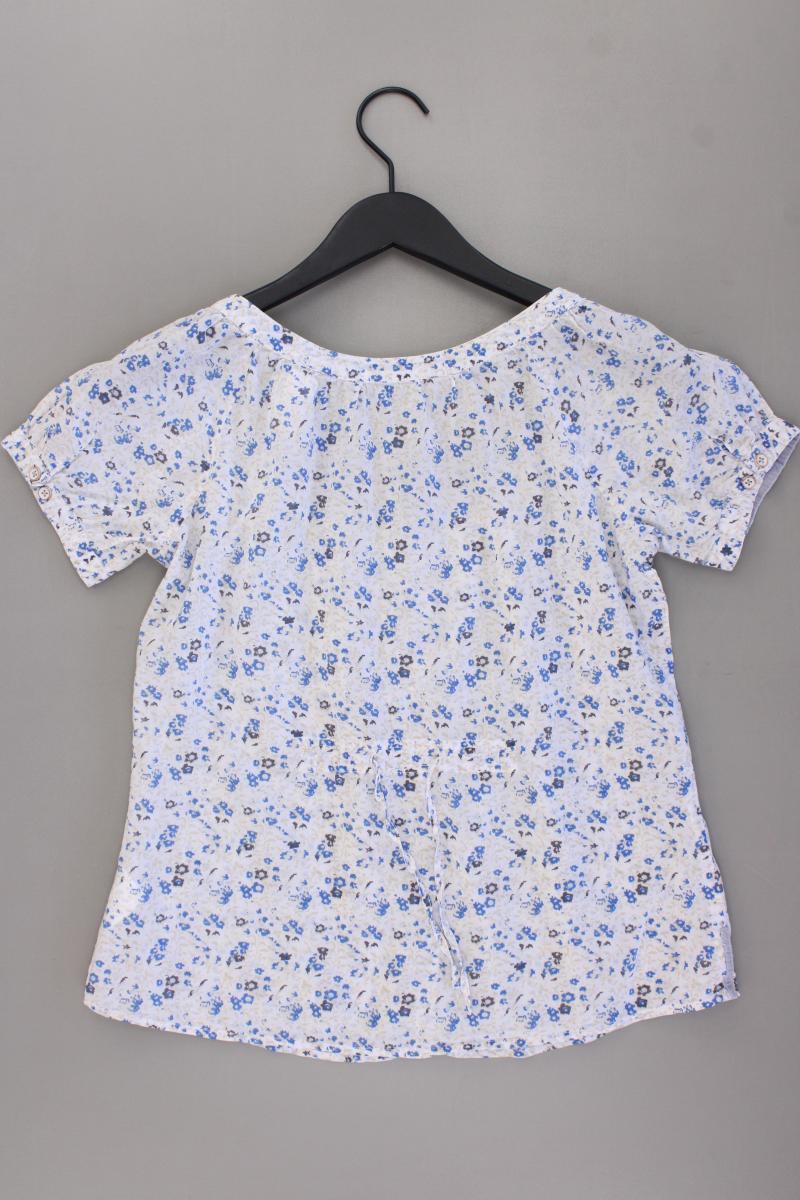 Marc O'Polo Kurzarmbluse Gr. 34 mit Blumenmuster blau