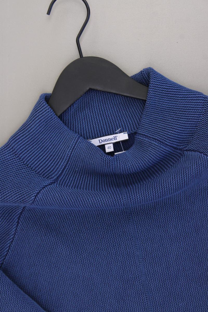 Donnell Feinstrickpullover Gr. 40 blau aus Baumwolle