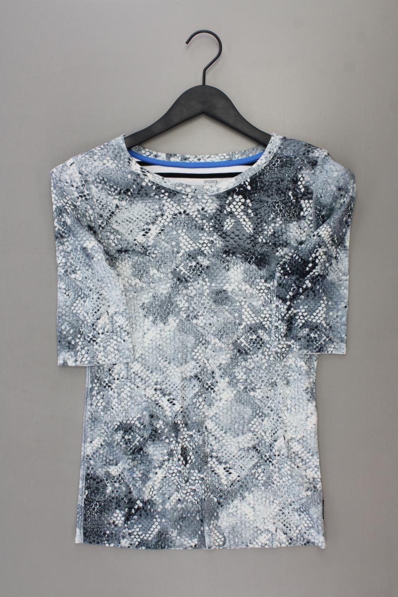 Marc Cain Sports Printshirt Gr. 38 Kurzarm grau aus Baumwolle