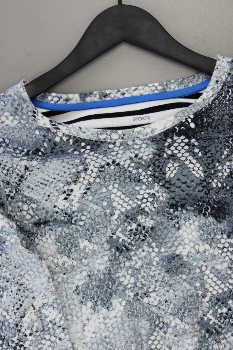 Marc Cain Sports Printshirt Gr. 38 Kurzarm grau aus Baumwolle