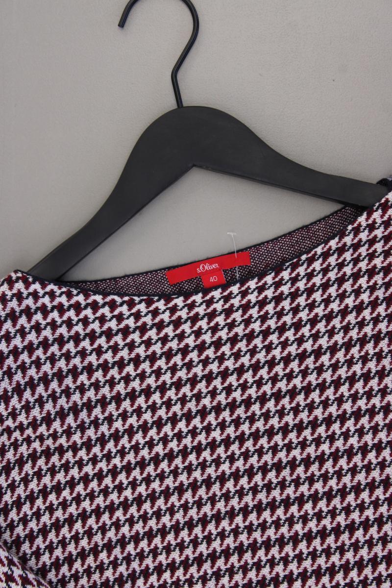 s.Oliver Feinstrickpullover Gr. 40 hahnentritt mehrfarbig aus Viskose