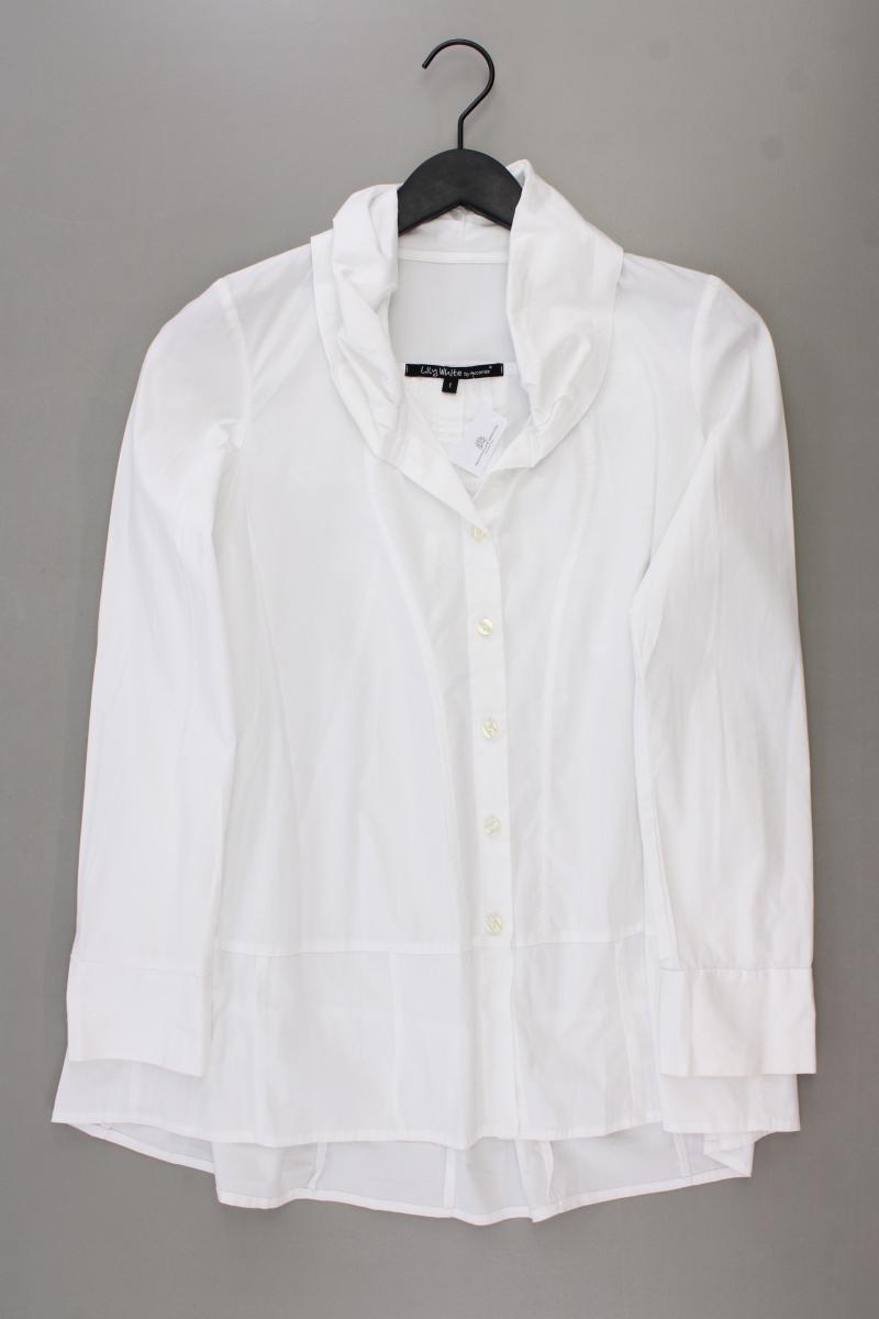 Lily White by Acconda Bluse Gr. 36 Langarm weiß