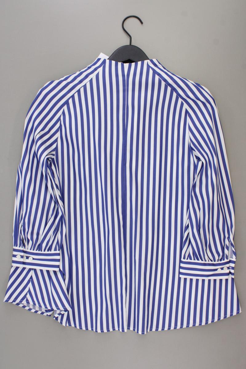 van Laack Classic Bluse Gr. 36 gestreift neuwertig 3/4 Ärmel blau aus Baumwolle