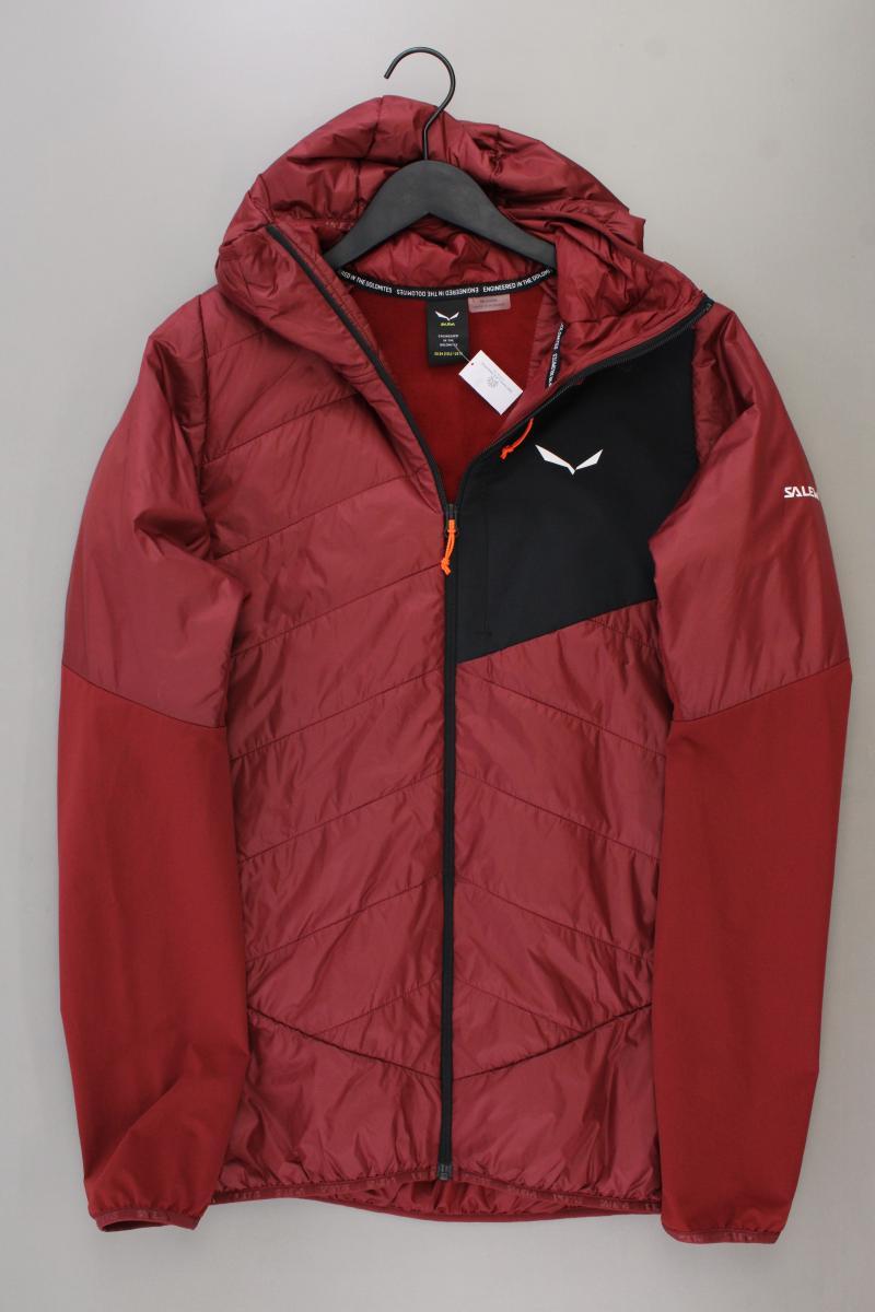 Salewa Lange Jacke für Herren Gr. 54 neuwertig rot aus Polyamid
