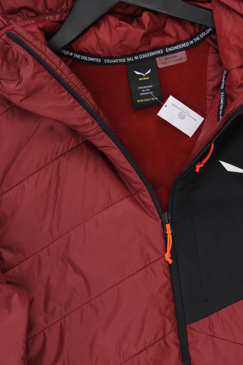 Salewa Lange Jacke für Herren Gr. 54 neuwertig rot aus Polyamid