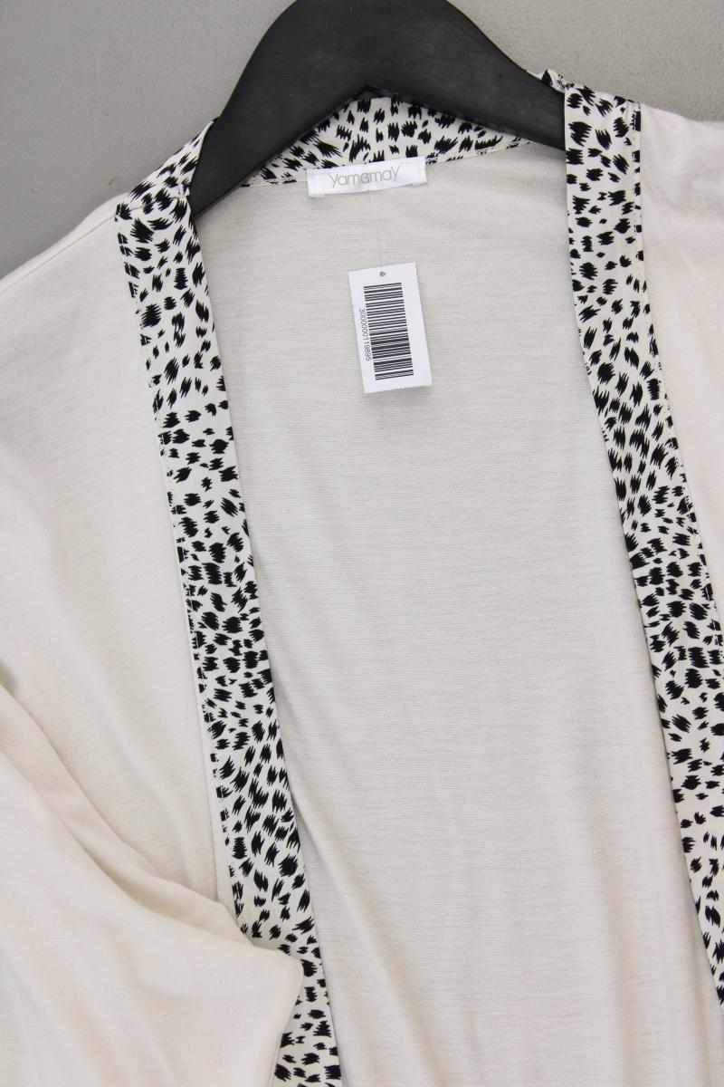 Yamamay Kimono Jäckchen Morgenmantel Gr. S mit Gürtel 3/4 Ärmel creme