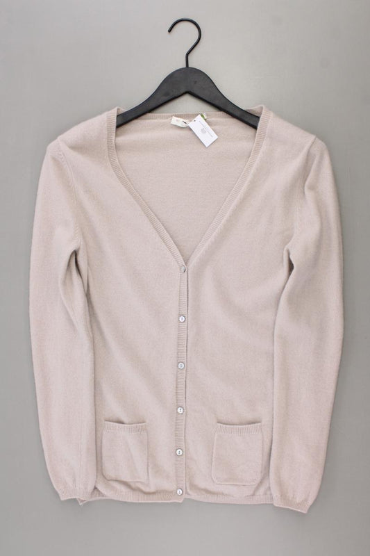 FTC Cashmere Cardigan aus Kaschmir Gr. M Langarm creme