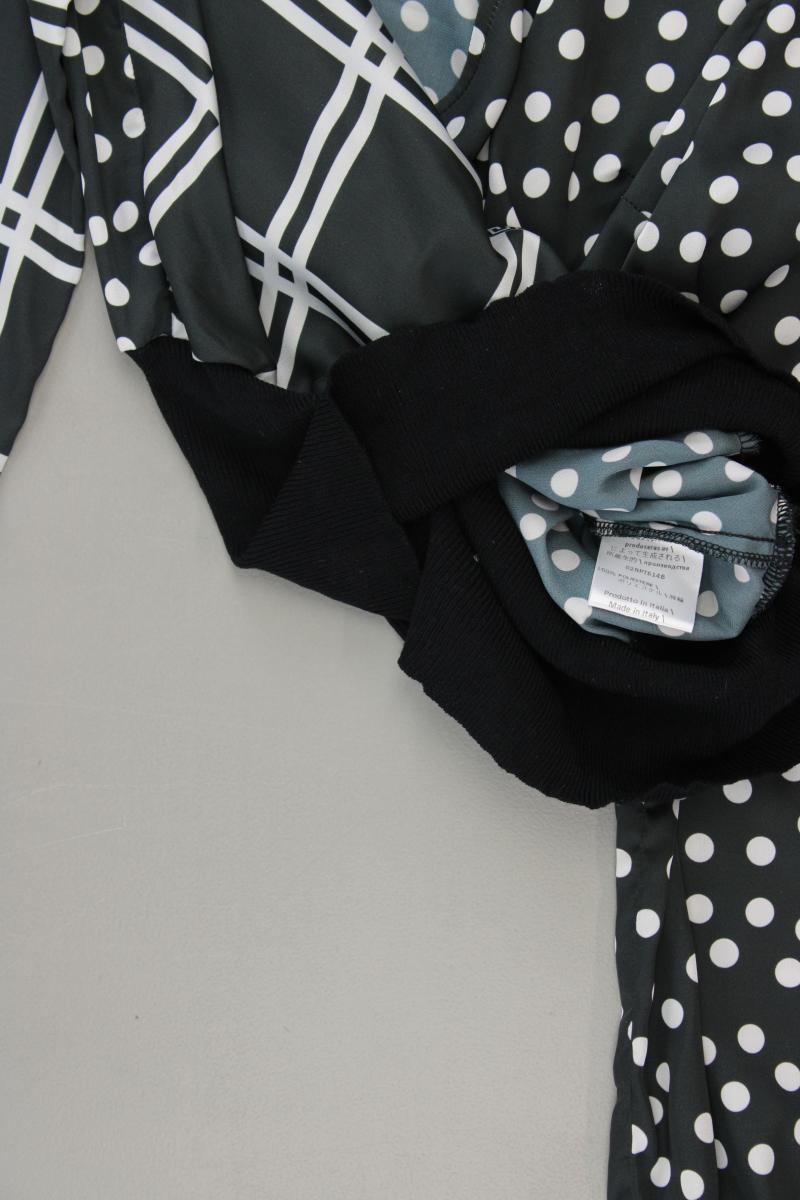 Gil Santucci Langarmbluse Gr. IT 42 (S) gepunktet grau aus Polyester
