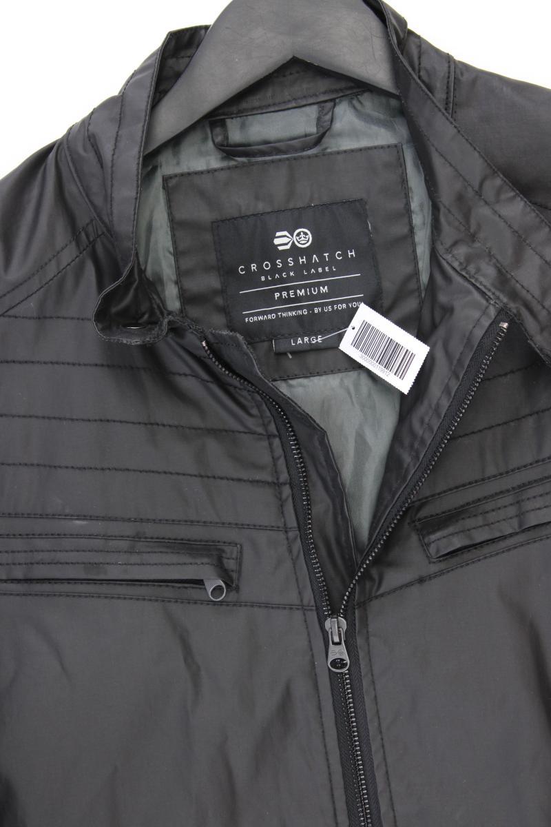 Cross Hatch Übergangsjacke für Herren Gr. L schwarz aus Baumwolle