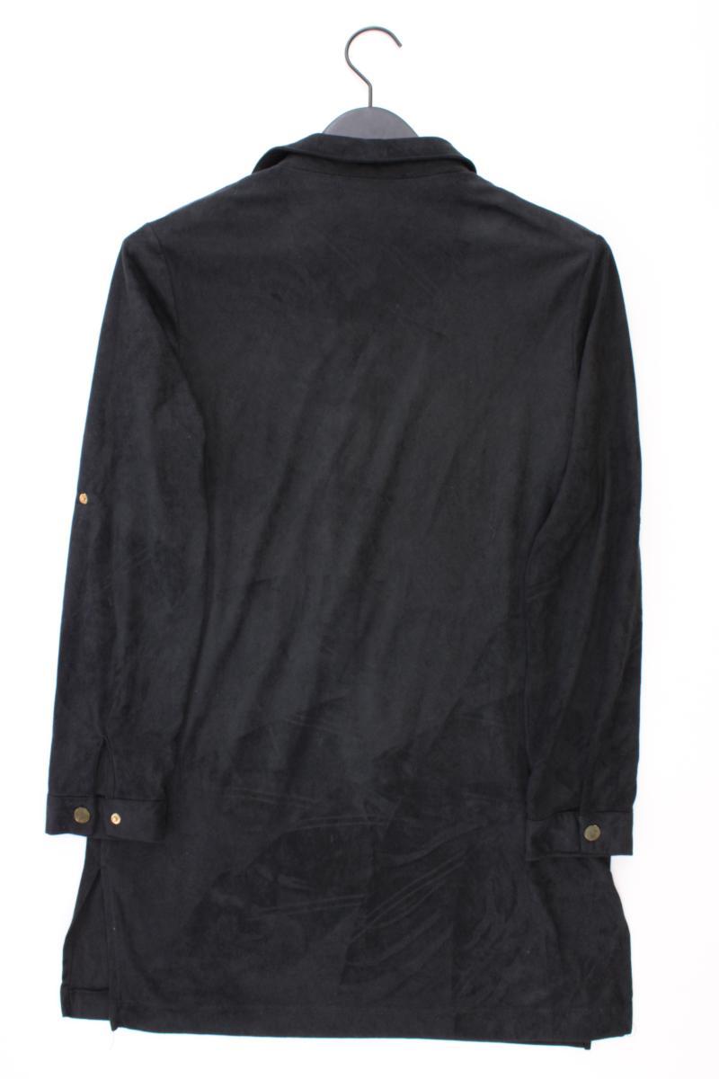 Ciminy Paris Kleid in Wildlederoptik Gr. L Langarm schwarz aus Polyester