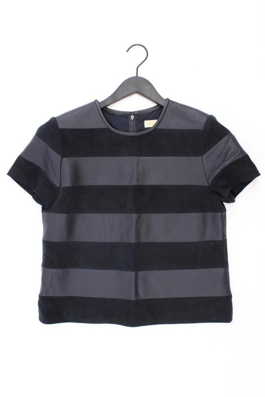 Michael Kors Lederbluse Gr. M Kurzarm schwarz