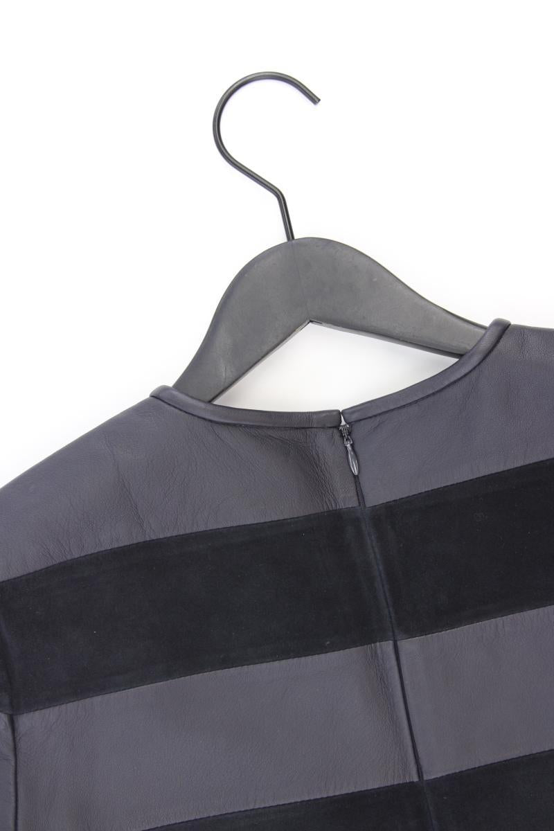 Michael Kors Lederbluse Gr. M Kurzarm schwarz