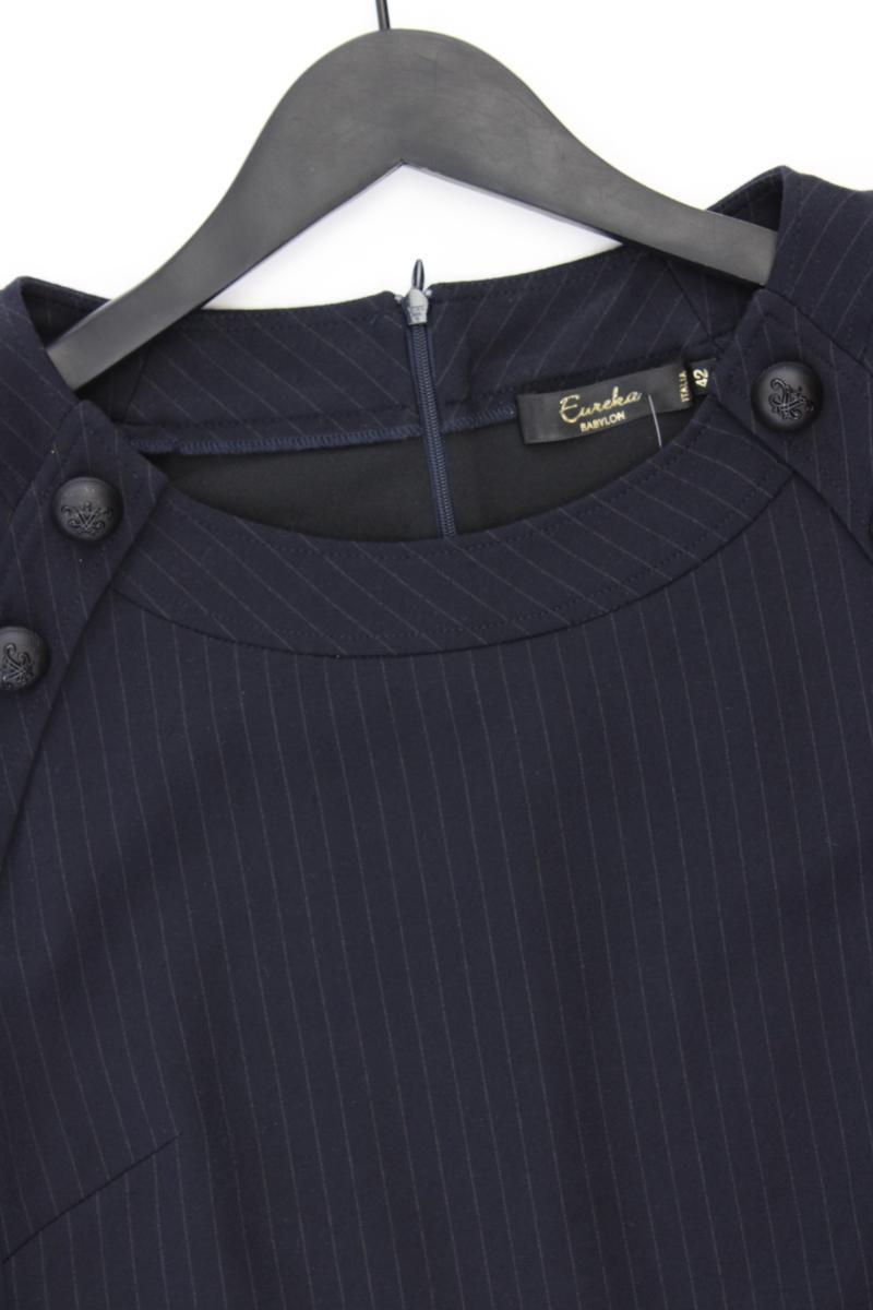 Eureka Babylon Bleistiftkleid Gr. IT 42 (S) gestreift Kurzarm blau aus Viskose