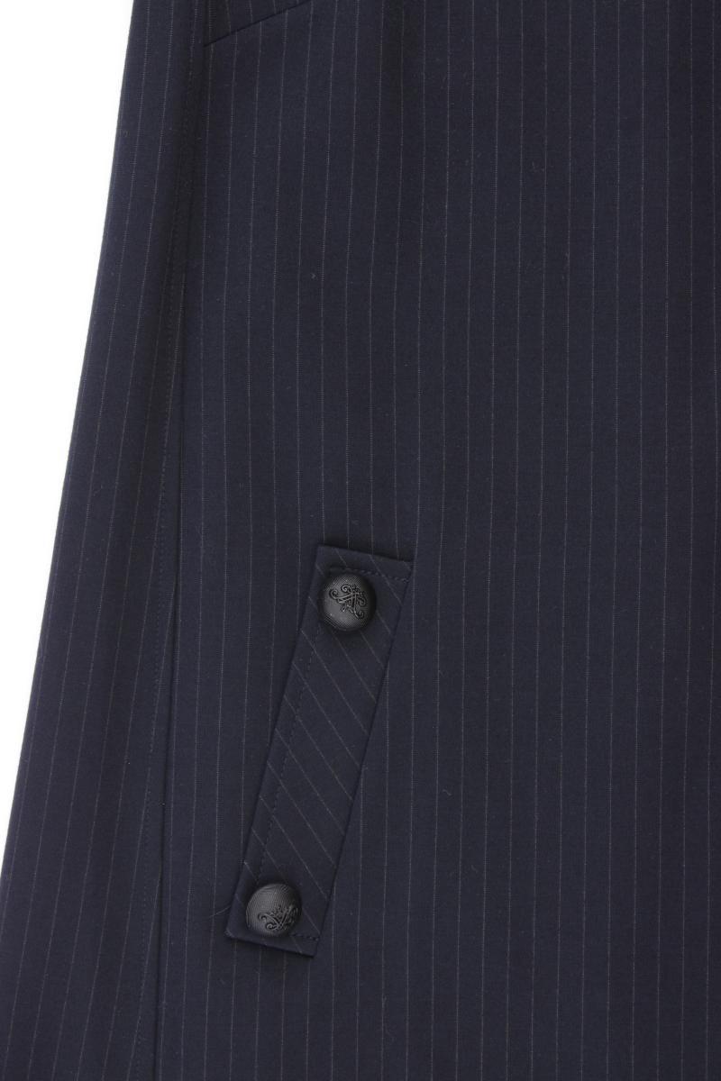 Eureka Babylon Bleistiftkleid Gr. IT 42 (S) gestreift Kurzarm blau aus Viskose