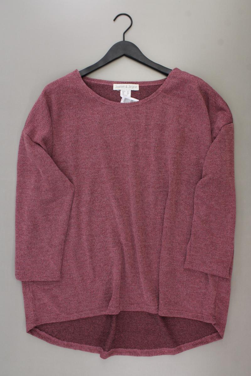 Janet & Joyce Feinstrickpullover Gr. 54 neuwertig rot aus Polyester