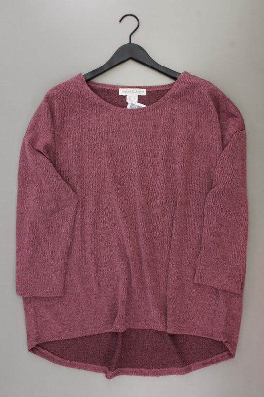 Janet & Joyce Feinstrickpullover Gr. 54 neuwertig rot aus Polyester