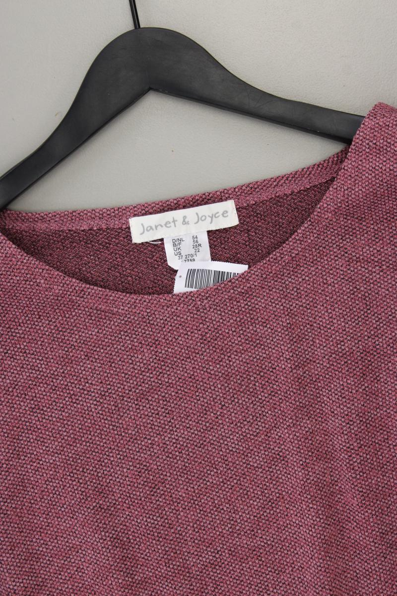 Janet & Joyce Feinstrickpullover Gr. 54 neuwertig rot aus Polyester