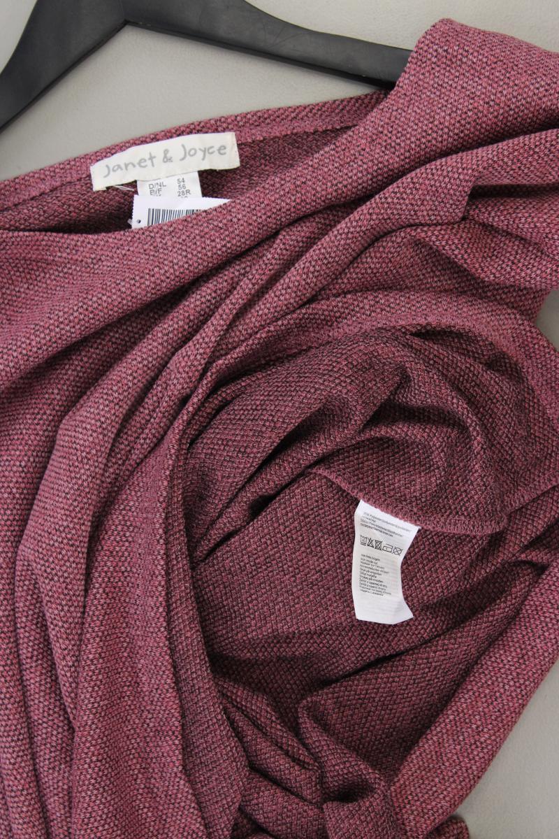 Janet & Joyce Feinstrickpullover Gr. 54 neuwertig rot aus Polyester